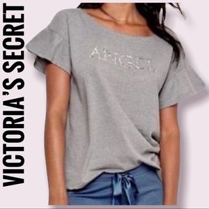Victoria’s Secret Angel Ruffle Sleeves Shirt with Sequin